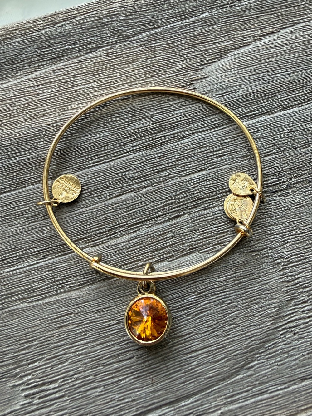 Alex + Ani Gold Birthstone Bracelet - Topaz - November